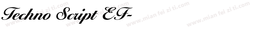 Techno Script EF字体转换